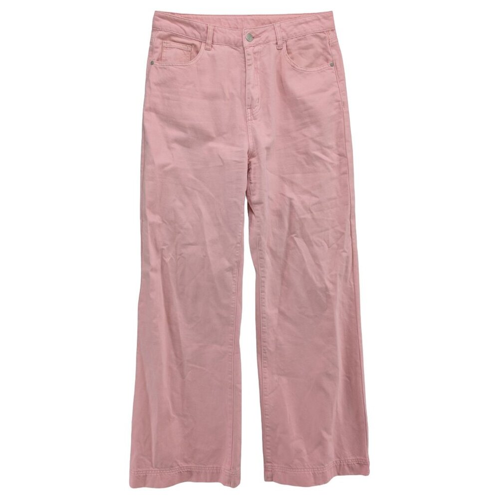 FRNCH Pink Wide Leg Jeans